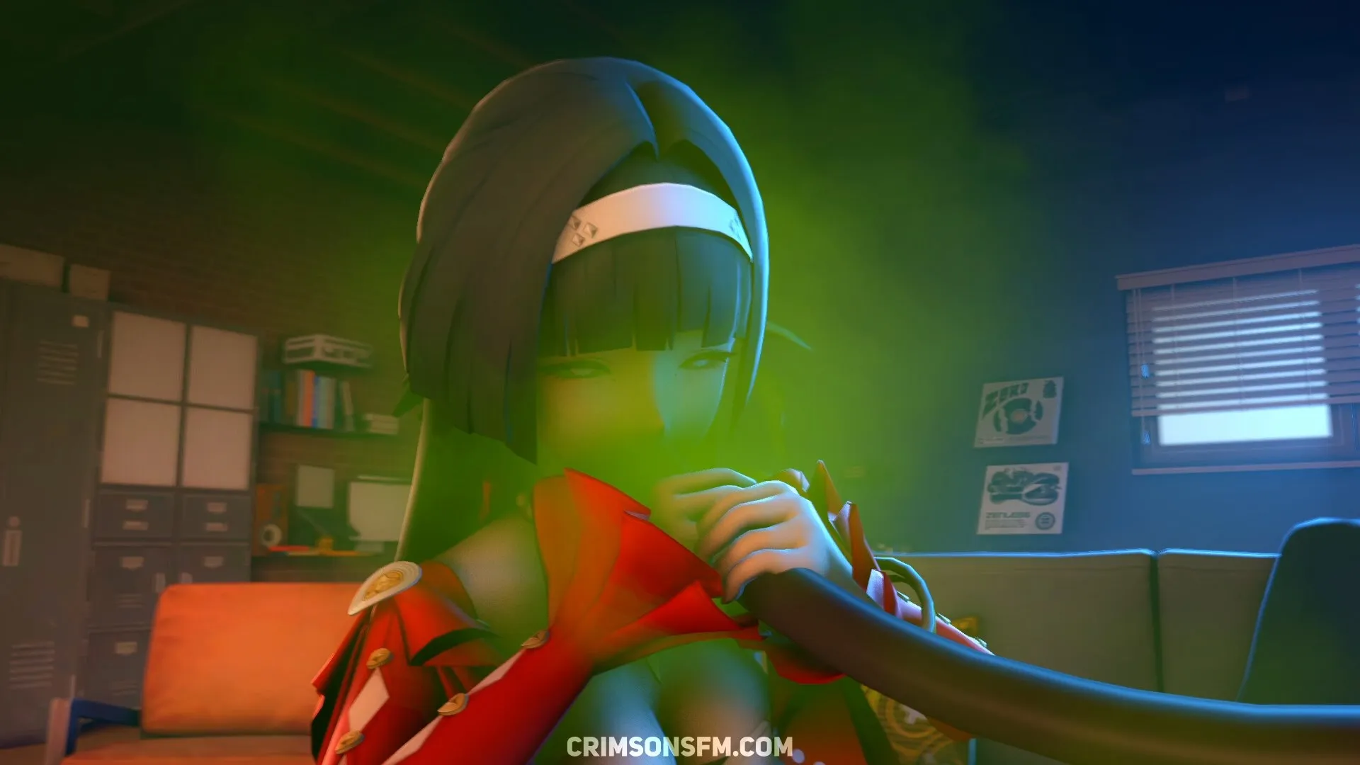 Evelyn Chevalier farts on Astra Yao with gas cloud – Gas fetish SFM preview 2