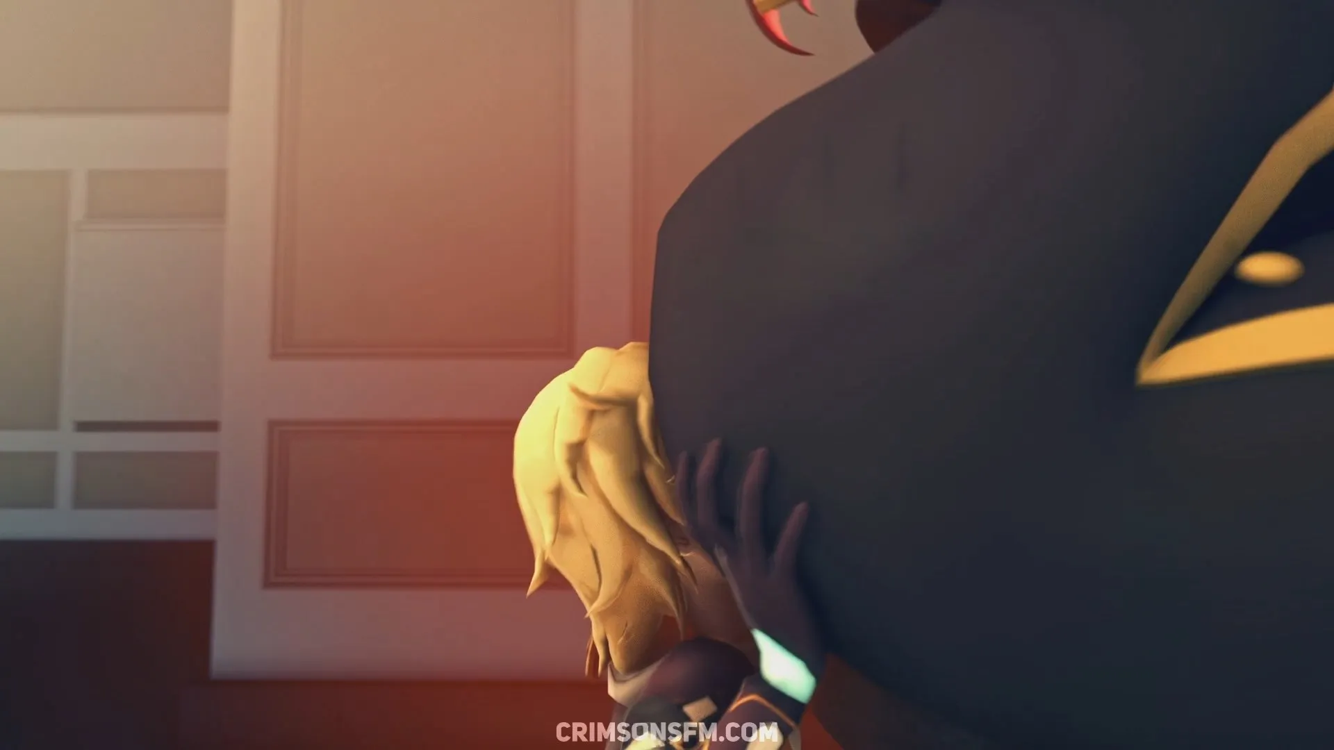 Hu Tao farts on Aether with gas cloud – Gas fetish SFM preview 3