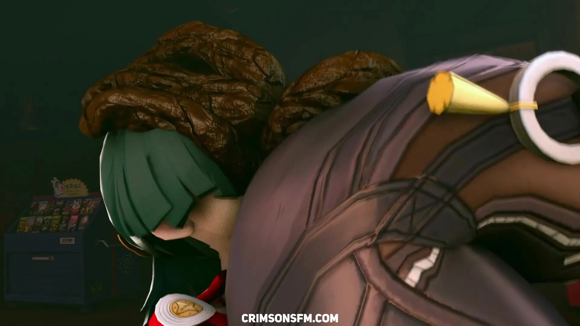 Evelyn Chevalier farts on Astra Yao – pooping scene with scat alternative – fetish SFM preview 2